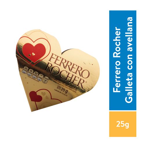 Chocolate Ferrero Rocher Corazon 2 unidades - 25gr