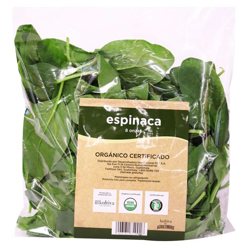 Espinaca Baby Organica - 8 Oz
