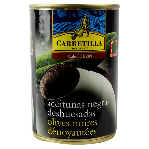 Aceituna Carretilla Negras Deshuesada - 390gr