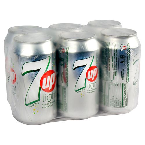 6 Pack Gaseosa 7Up Light Lata - 2130ml