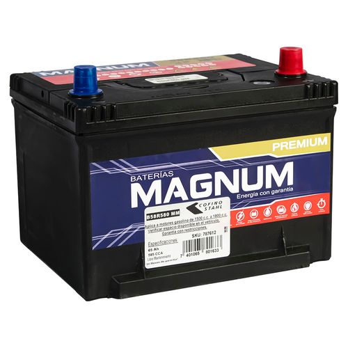 Batería para automóvil Magnum premium 585 CCA de 13 placas
