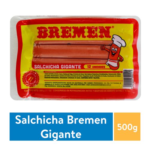 Salchicha Bremen Gigante - 500gr