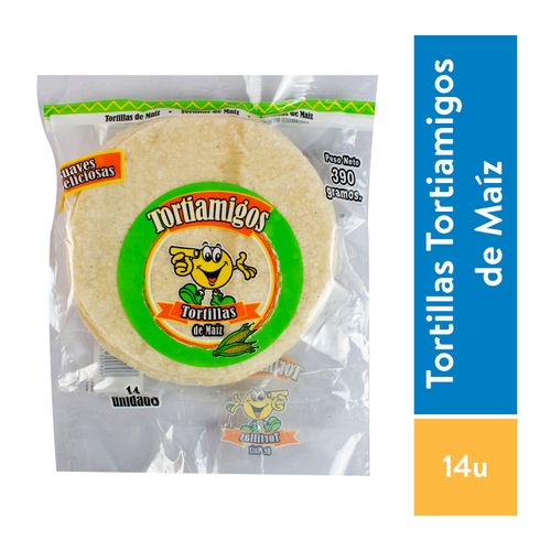 Tortilla de maíz Tortiamigos 14 Uds - 390 g