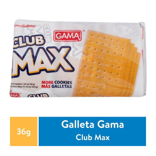 Galleta Gama Salada Club Max 9 Unidades - 306gr