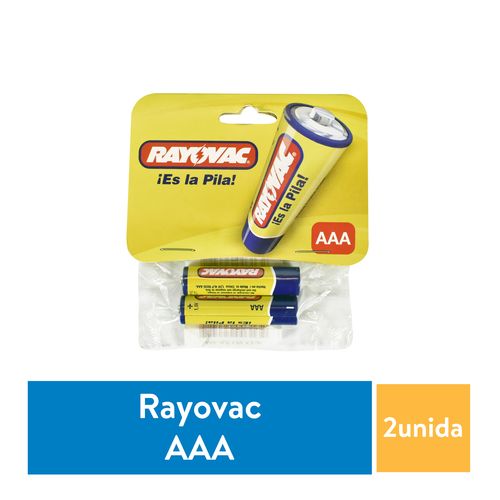Pila carbon AAA Rayovac Bateria Triple A (PRECIO PAR) en