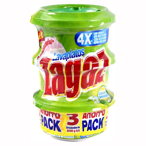 Lavaplatos Zagaz citrus 3 pack - 705 g