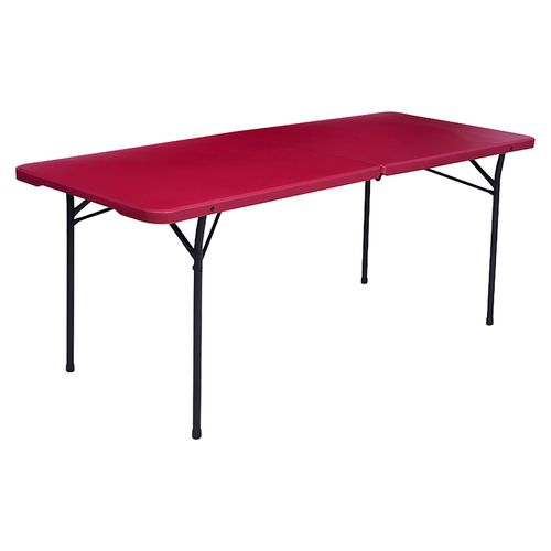 Mesa Mainstays Plegable De 6 Pies,Tamaño Del Producto (Cm): 182,8X76X73,7 Cm,Doblado A La Mitad. Tablero De Pp Moldeado Al Vacío, Recubrimiento De Pol