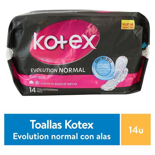 Toallas Femeninas Kotex Normal -14Unidades