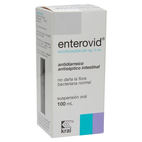 Enterovid 220 Mg Suspension 100 Ml Una Caja