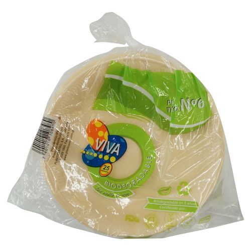 Plato Viva N6 Biodegra Foam - 25 unidades