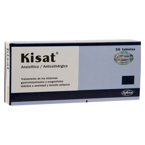 Kisat 30 Tabletas. Una Caja