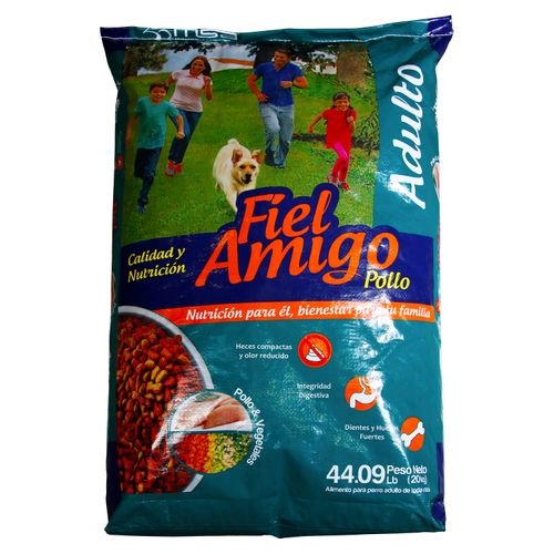 Alimento seco Fiel Amigo para perro adulto sabor pollo y vegetales - 20 kg