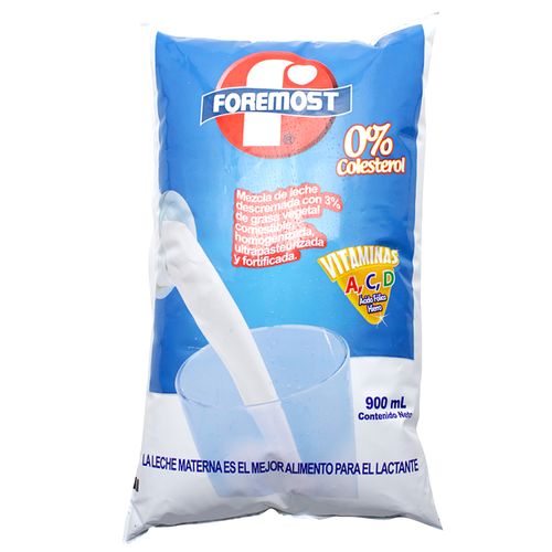 Leche Foremost Pasteurizada 0 Colesterol - 900ml