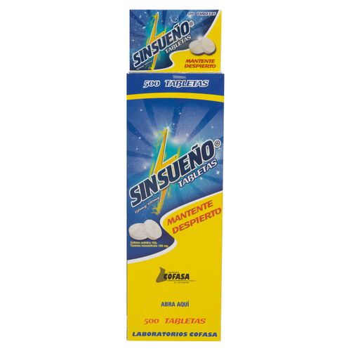 S Sín Sueno Donovan 500 Tabletas Dispensador - Precio Indicado por Unidad -