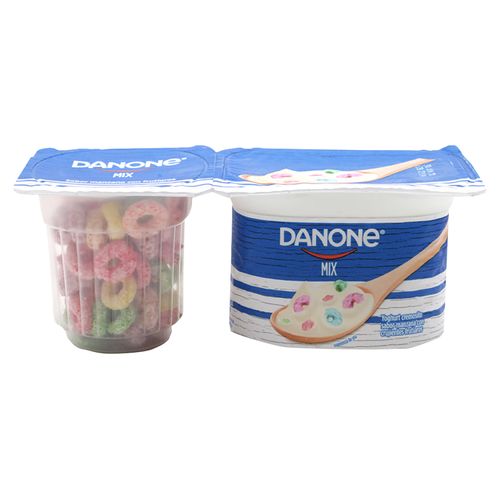 Yogurt Danone sabor manzana bipack con frutiaros - 140 g