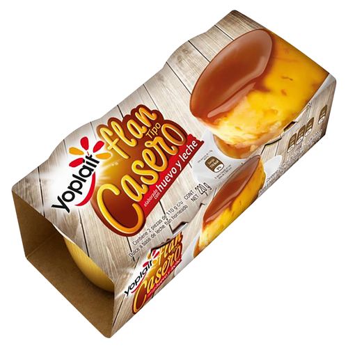 2 Pack Flan Yoplait A Base De Leche  - 220gr