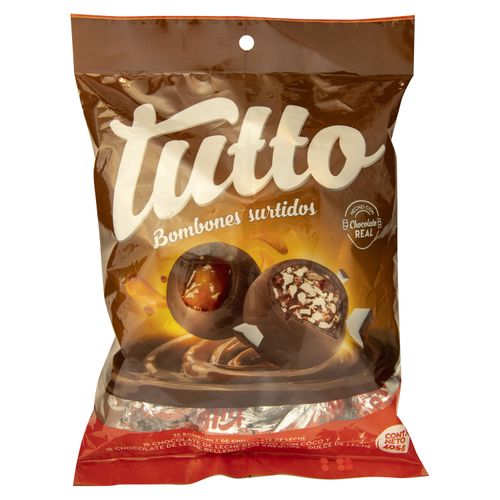 Bombon Tutto Chocolate Surtido Coco Y Arequipe - 405gr