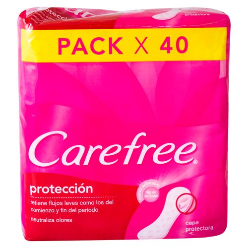 Pack Protectores Diarios Carefree 40 Und