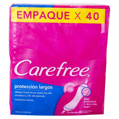 Protectores Carefree Longs 40Unid