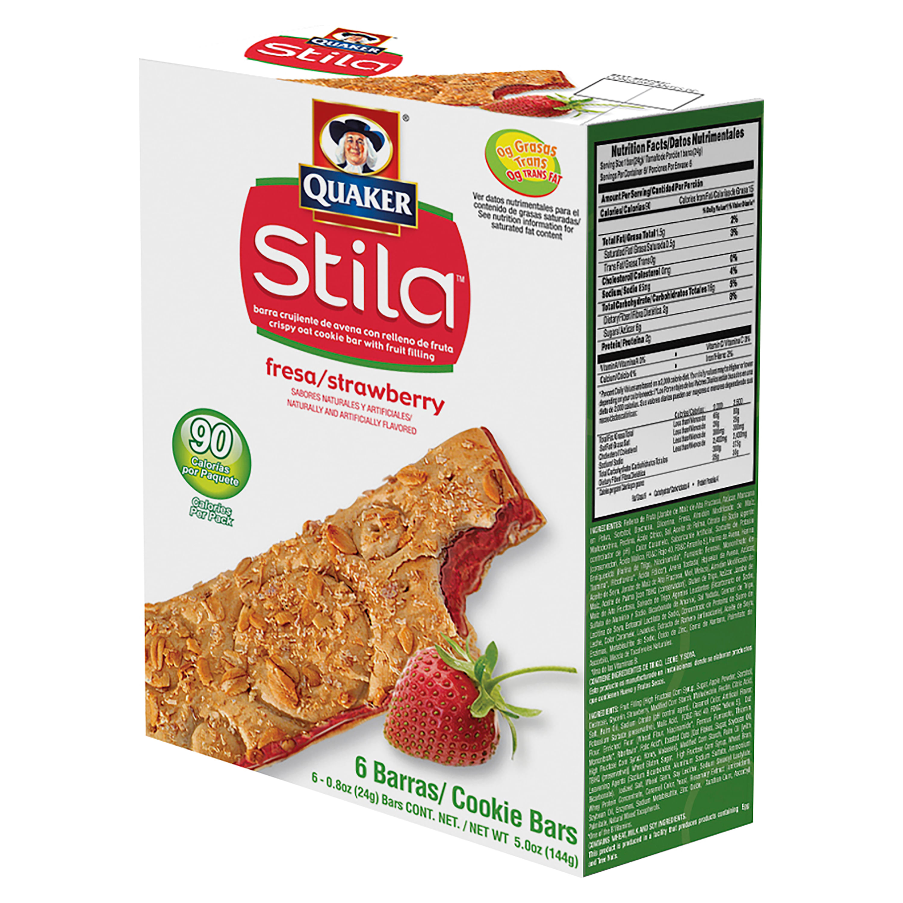 Comprar Barra Quaker Stila De Avena Sabor Fresa - 144gr | Walmart Guatemala