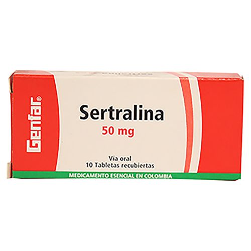 Sertralina Gf 50Mg 10 Tabletas