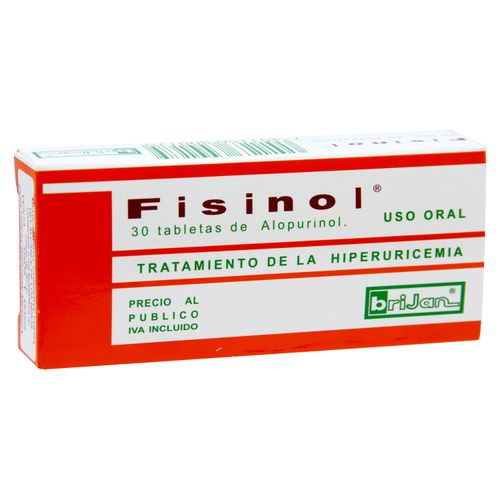 Fisinol 300 Mg 30 Tabletas Una Caja