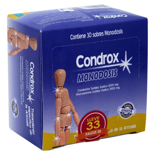 Condrox Solucion 30 Sobres Mas 3 Sob Una Caja