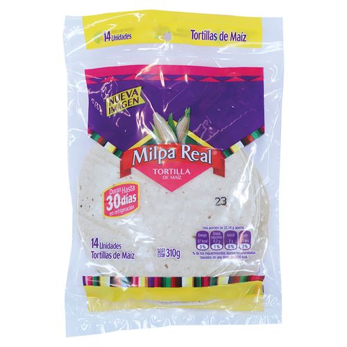 Tortilla Milpa Real Trigo Pequeño de 14 Unidades - 310gr