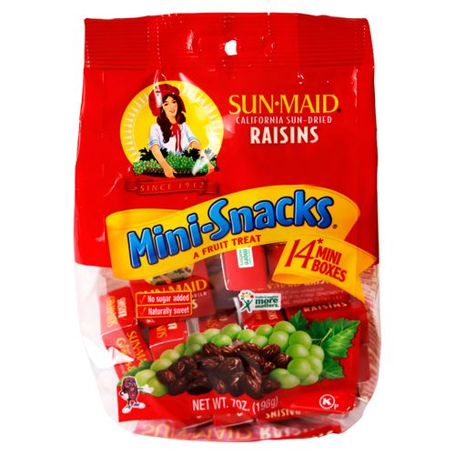 14 Pack Pasas Sun Maid Mini - 198gr