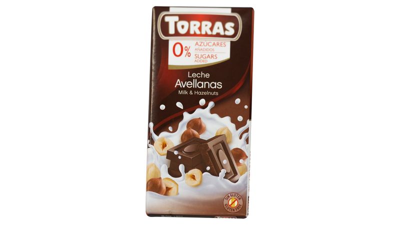 Chocolate Blanco Sin Azúcar · Torras · 75 gramos