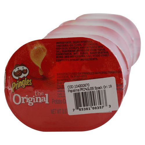 Papas Pringles Original 5 Pack - 475 g