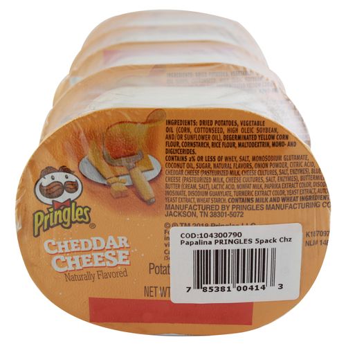 Papas Pringles Queso 5 Pack  - 105 g