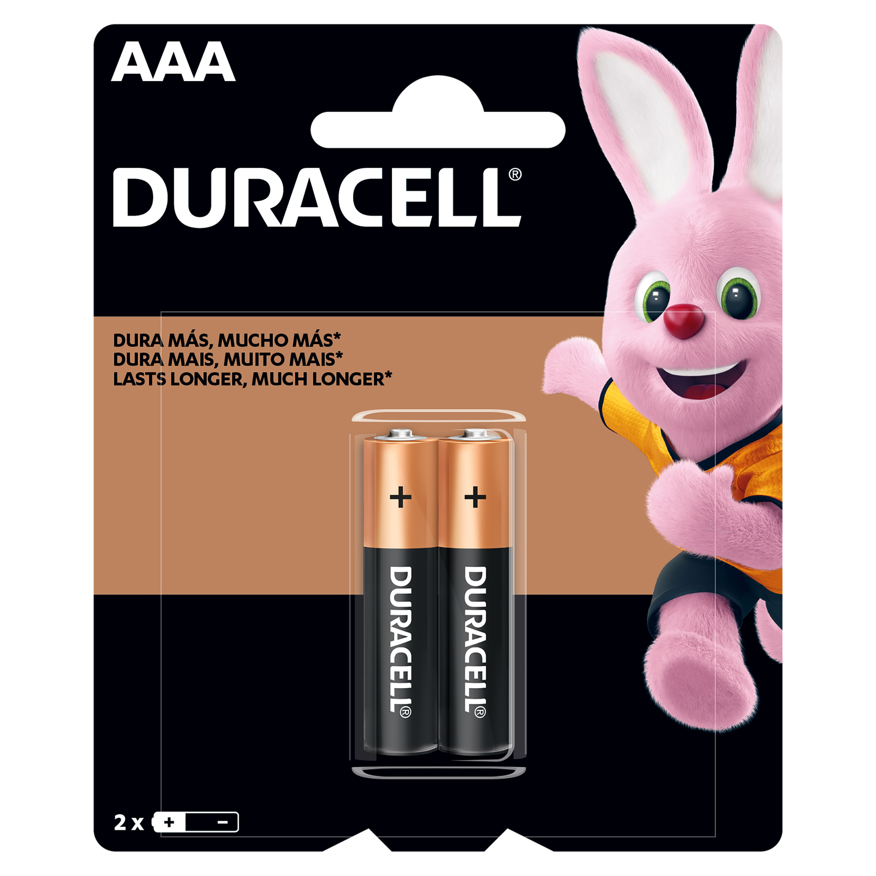 Batería Duracell Alcalina AAA - 2 unidades