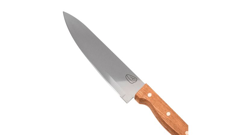 Cuchillo de chef, cuchillo de chef profesional súper afilado de 7.5  pulgadas con mango de madera de Pakkawood, acero inoxidable VG-5, cuchillo  de