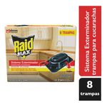 2pz Raid Max Trampa Para Cucarachas 10g 4 Trampas De 2.5 C/u