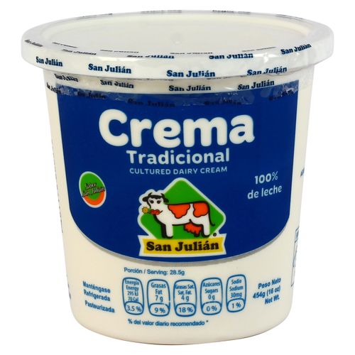 Crema San Julian pura especial tarro - 454 g