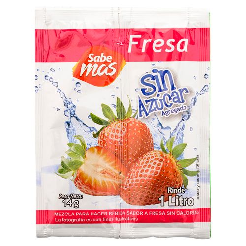 Bebida Sabemas Cero Fresa - 14 gr