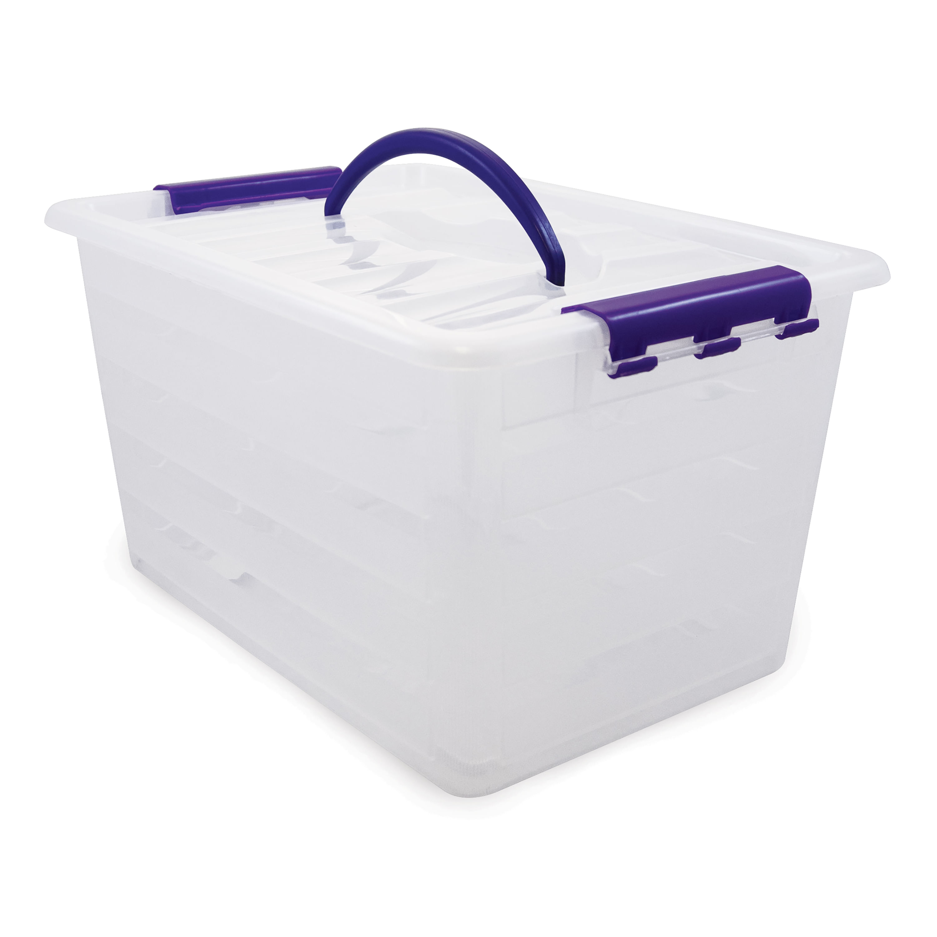 Bringer Paquete de 4 cajas de almacenamiento grandes de plástico caja de  almacenamiento transparente de 70 L con ruedas – Yaxa Guatemala
