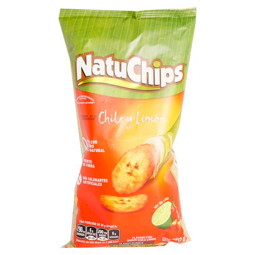 Chips Natuchips de Platano con Chile y Limon -150gr