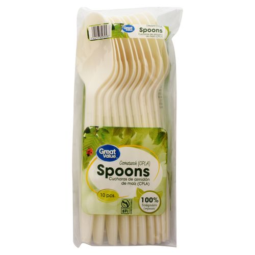 Cuchara Great Value Desechable 10Und