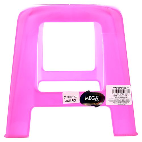Megaplast Banco Plástico Junior Fucsia