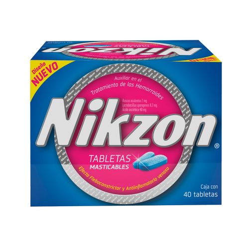 Tabletas Masticables Nikzon 40Ea