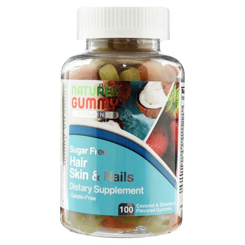 Sugar Free Hair Skin Nails Gummies 100