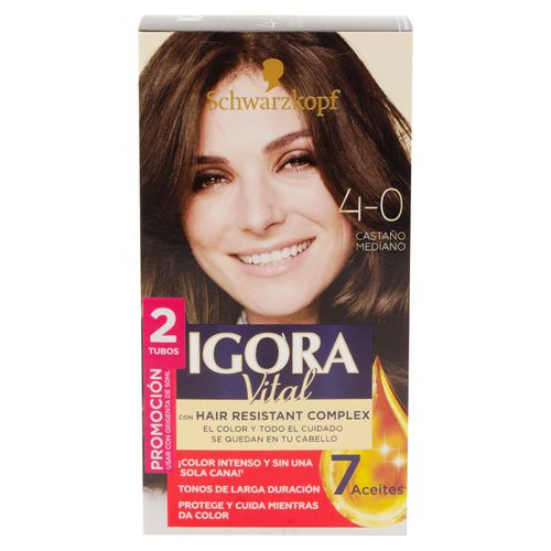 Tinte Ig Vital 4 0 Castaño Med Dt 100Ml