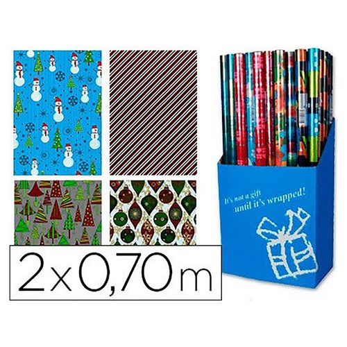 Papel Premium Navidad Rollo - 70X2Mts