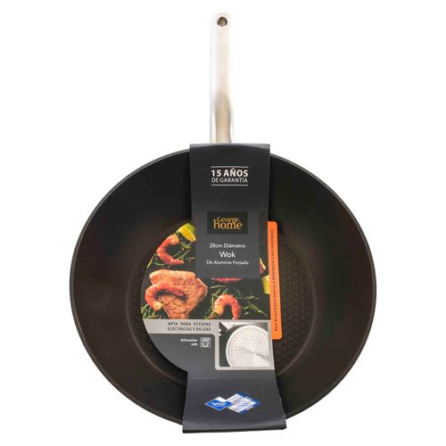 Aluminio Forjado George Home Wok -28 Centimetros