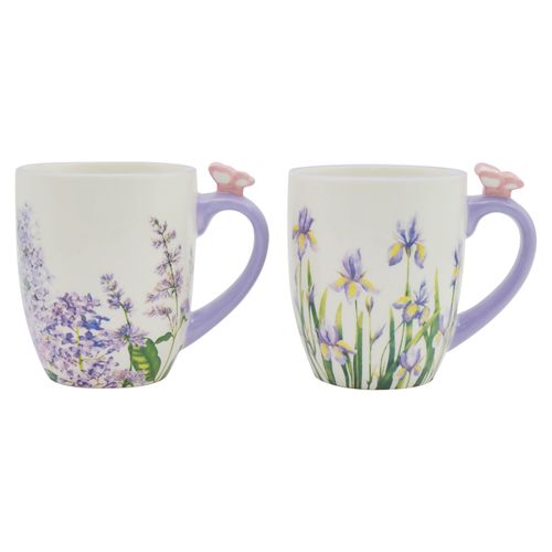 Ms Taza De Ceramica Mariposas