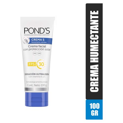 Crema facial Pond's humectante nutritiva fps 30 - 100 g