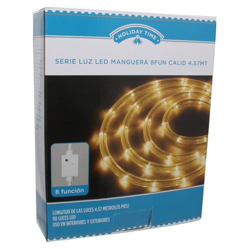 Serie Luz Led Manguer 8Fun Calid 4.57Mt