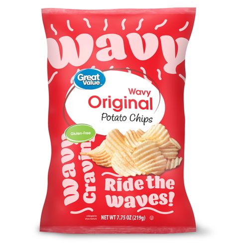 Papas Great Value Onduladas Originales - 220 g